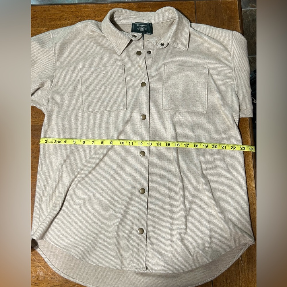 Fleece shacket with snaps